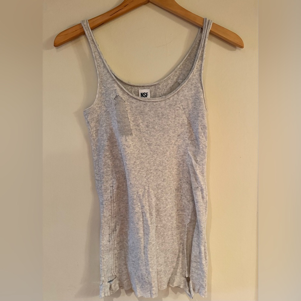 NSF Gray Women's Tank Top - Cotton - Size S